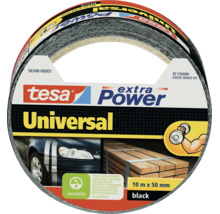 Univerzální textilní páska Tesa Extra Power o délce 10 metrů a šířce 50 milimetrů v černé barvě