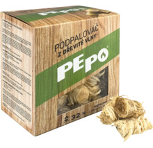 Podpalovač z dřevité vlny Pepo 32 kusů v kartonové krabici