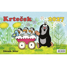 Nástěnný kalendář 2027 s motivem Krtečka a kuřátek