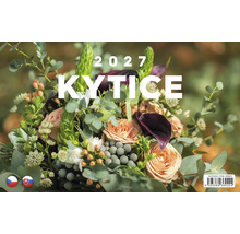 Nástěnný kalendář 2027 s motivem kytice