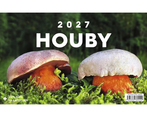 Nástěnný kalendář 2027 s motivem hub