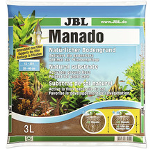 JBL Manado přírodní substrát do akvária, pro podporu růstu rostlin, balení 3 litry.
