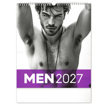 Nástěnný kalendář Men 2027 s portrétem mladého muže