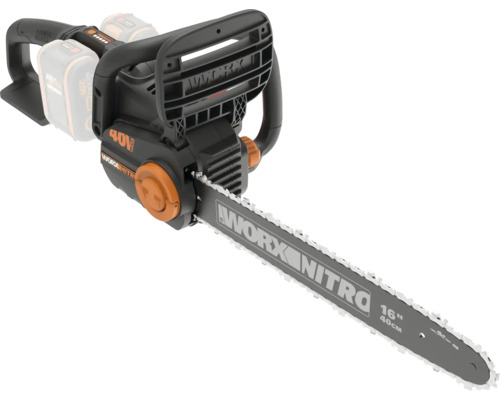 Akumulátorová řetězová pila Worx Nitro 40 voltů s délkou lišty 40 centimetrů pro zahradní práce