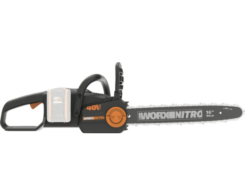 Akumulátorová řetězová pila Worx Nitro 40 voltů s délkou lišty 40 centimetrů pro zahradní práce