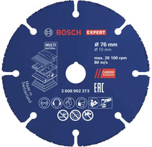 Dělicí kotouč Bosch Expert MultiMaterial, průměr 76 milimetrů, upínání 10 milimetrů pro úhlové brusky.