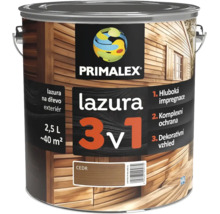 Primalex lazura 3 v 1 na dřevo pro venkovní použití 2,5 litru odstín cedr