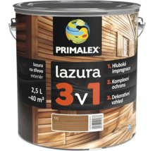 Primalex lazura 3 v 1 na dřevo pro venkovní použití v balení 2,5 litru pro ochranu a dekoraci dřeva