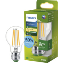 LED žárovka Philips E27, 4 Watty, 840 lumenů, teplá bílá barva světla 2700 Kelvinů, stmívatelná, energeticky úsporná, v balení.