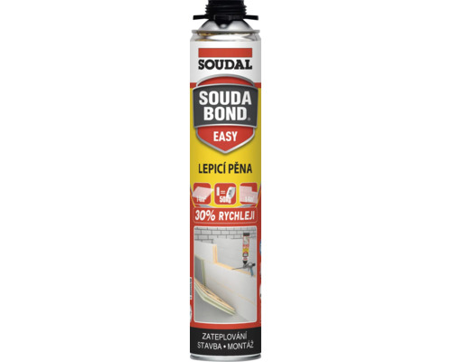 Soudal Soudabond Easy lepicí pěna ve spreji pro lepení izolačních desek a zdiva