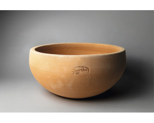 Kulatá miska na rostliny z terakoty s ražbou Handmade 5 Earths
