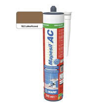 Silikon Mapei Mapesil AC 310 mililitrů barva 152 Lékořicová pro obklady a sanitární spáry