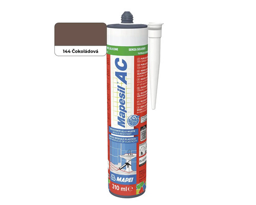Silikon Mapei Mapesil AC 310 mililitrů čokoládová kartuše s tryskou