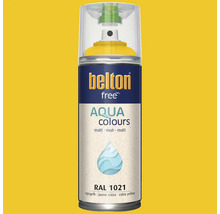 Sprejový lak Belton free Aqua Colours matný RAL 1021 řepková žluť