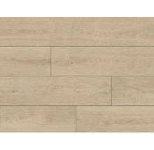 Laminátová podlaha s přirozeným vzhledem dubového dřeva a strukturovaným povrchem v designu prken