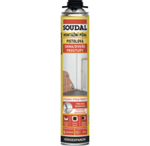 Soudal montážní pistolová pěna pro okna, dveře a prostupy pro profesionální montáž a izolaci v praktické sprejové dóze.