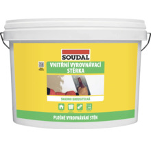 Soudal vnitřní vyrovnávací stěrka v kbelíku na vyhlazování stěn