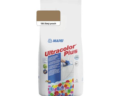 Spárovací hmota Mapei Ultracolor Plus 135 zlatý prach na obklady a dlažbu