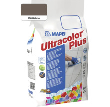 Spárovací hmota Mapei Ultracolor Plus v odstínu Bahno, 5 kilogramů balení pro vysoce kvalitní a vodoodpudivé spáry dlažby.