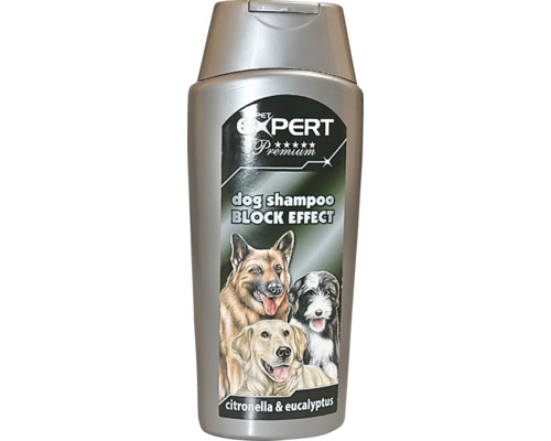 Šampon pro psy Pet Expert Premium Block Effect s citronellou a eukalyptem v plastové lahvi