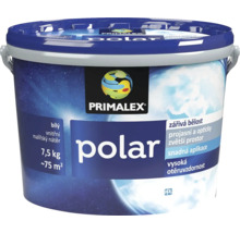 Vědro s bílou vnitřní malířskou barvou Primalex Polar 7,5 kilogramu na přibližně 75 metrů čtverečních