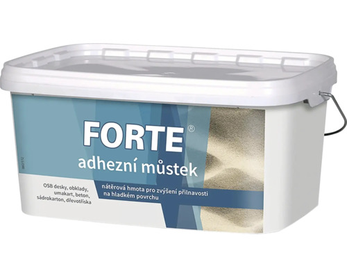 Plastový kbelík s adhezním můstkem Forte pro zvýšení přilnavosti na hladkých površích jako beton nebo sádrokarton