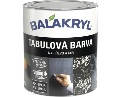 Plechovka Balakryl tabulová barva na dřevo a kov