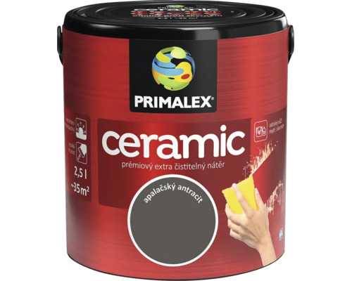 Interiérová barva PRIMALEX Ceramic odstín Apalačský antracit 2,5 litru