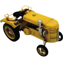 Dekorativní figurka traktoru z kovu jako nostalgický model pro interiér