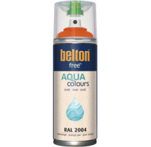 Sprejový lak belton free Aqua Colours v čistě oranžovém matném provedení RAL 2004