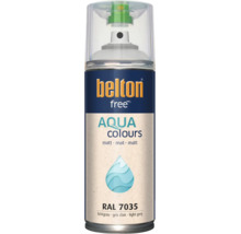 belton free Aqua lak ve spreji matný RAL 7035 světle šedý