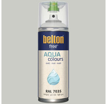 Sprejový lak Belton free Aqua Colours matný světle šedý RAL 7035 ve spreji