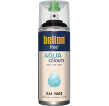 Sprejový lak Belton free Aqua Colours matný RAL 9005 hluboká černá 400 mililitrů