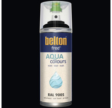 Sprejový lak Belton free Aqua Colours matný v odstínu RAL 9005 hluboká černá