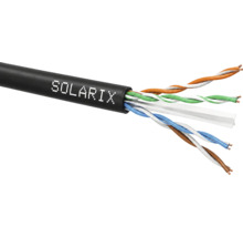 Datový kabel Solarix se čtyřmi páry kroucených vodičů a plastovým separátorem