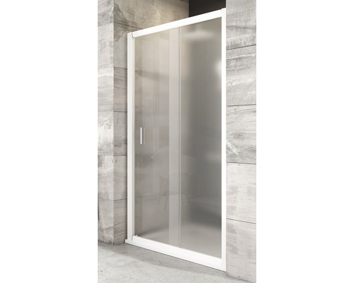 Sprchové dveře RAVAK Blix BLDP2-110 white+Grape 190x107-111 cm 0PVD0100ZG Posuvné dveře do sprchy se sklem