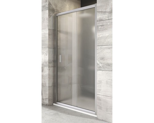 Sprchové dveře RAVAK Blix BLDP2-110 satin+Grape 190x107-111 cm 0PVD0U00ZG Sprchový kout s posuvnými skleněnými dveřmi