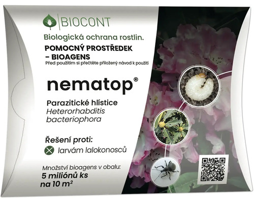 Biocont Nematop biologická ochrana rostlin proti larvám lalokonosců pro ošetření 10 metrů čtverečních