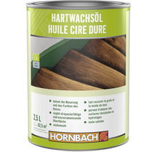 Plechovka tvrdého voskového oleje Hornbach pro vnitřní použití, hedvábně matný, chrání a zdůrazňuje kresbu dřeva, balení 2,5 litru.