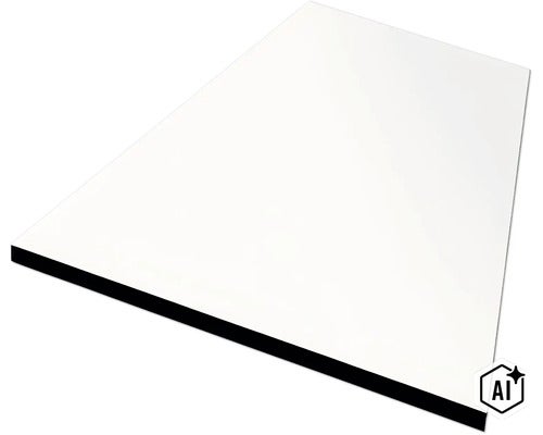 Jedna obdélníková kompozitní deska s hladkým povrchem pro různé stavební projekty. (Image AI modified or generated)
