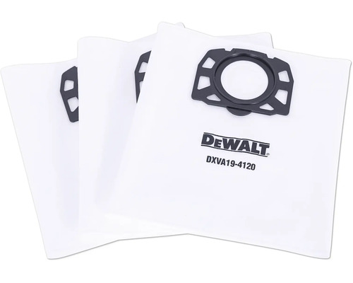 Tři sáčky do vysavače Dewalt DXVA19-4120 z netkané textilie pro vysávání za mokra i za sucha