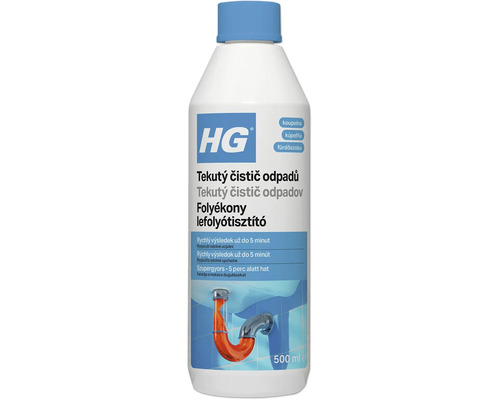 HG tekutý čistič odpadů do koupelny 500 mililitrů