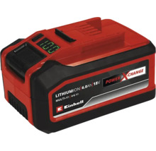 Akumulátor Einhell Power X Change 18 Volt Lithium Ion s kapacitou 6 Amperehodin a indikátorem stavu nabití