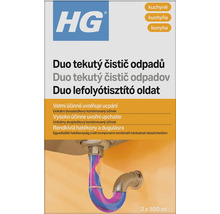 HG Duo tekutý čistič odpadů pro kuchyně 2 krát 500 mililitrů