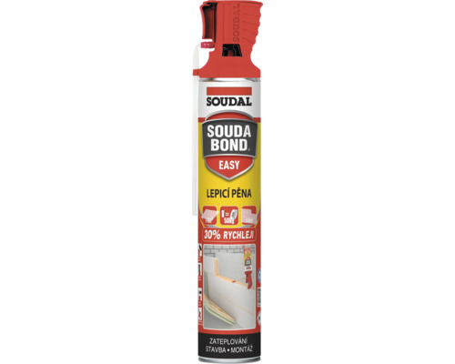 Lepicí pěna Soudal Souda Bond Easy ve spreji pro stavební a montážní práce.