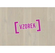 Vzorek laminátové podlahy s dekorem dřeva a jemnou texturou