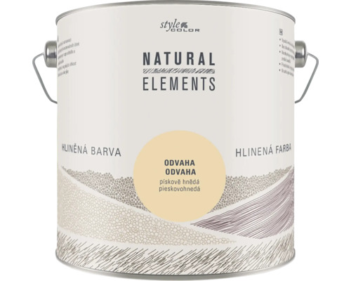 Kbelík s hliněnou barvou StyleColor Natural Elements v pískově hnědé barvě s rukojetí