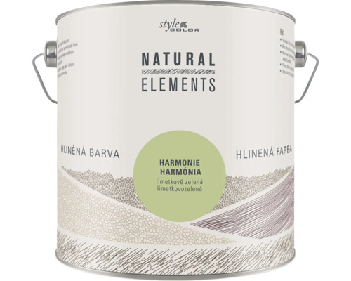 Kbelík hliněné barvy StyleColor Natural Elements v limetkově zeleném odstínu.