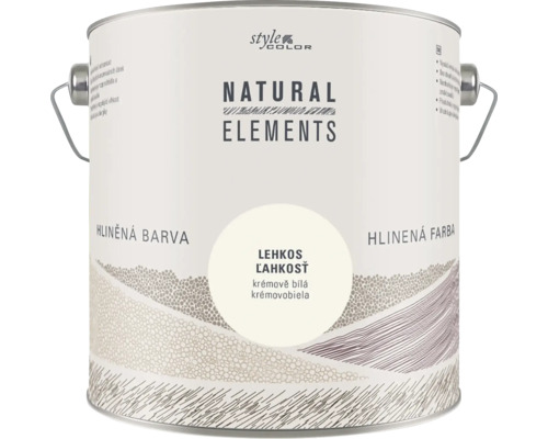 Plechovka hliněné barvy Style Color Natural Elements v krémově bílém odstínu