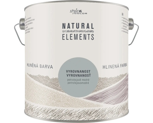 Plechovka hliněné barvy Style Color Natural Elements v petrolejově modré